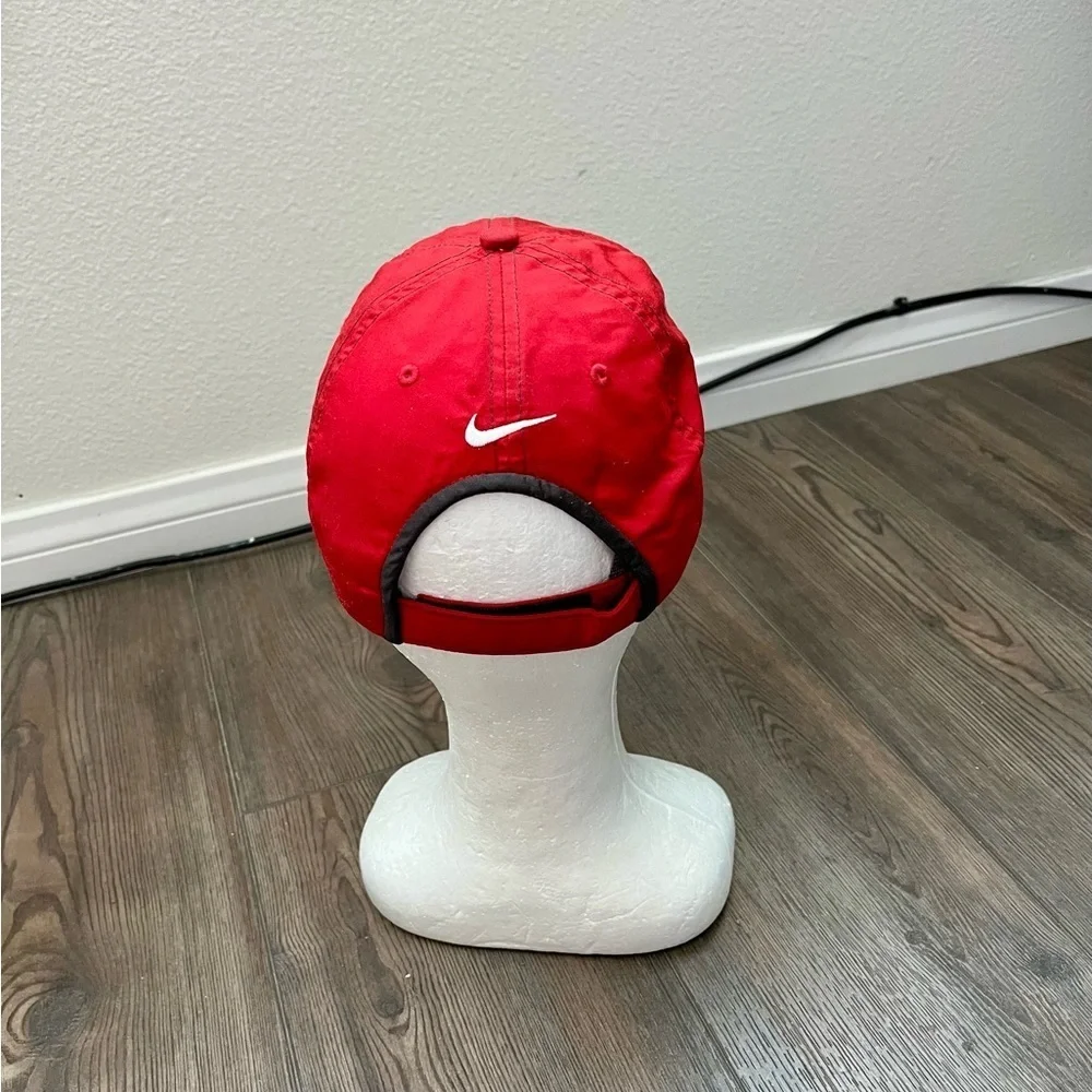 Nike Red and Black Cap